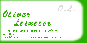 oliver leimeter business card